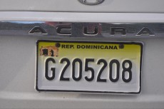 DOMINIKANSKA REPUBLIKA avto tablica