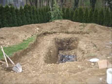 Izkop ribnika izkop ribnika velikosti 5krat4m